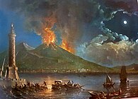 「ヴェスヴィオ火山の噴火」(1771)