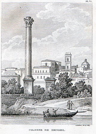 Lettres sur l'Italie, 1819 – Brindisi, colonna