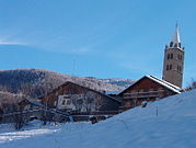Veduta invernale parziale di Chateau