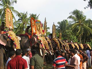 Chermanangad village in Kerala, India