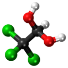 Chloral hydrate ball-and-stick model.png
