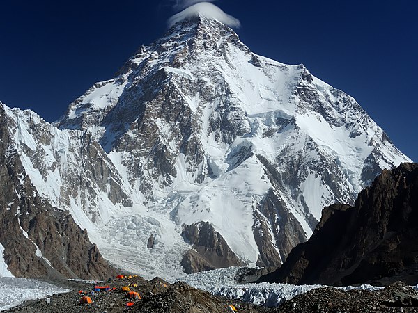 K2 from Broad Peak Base Camp