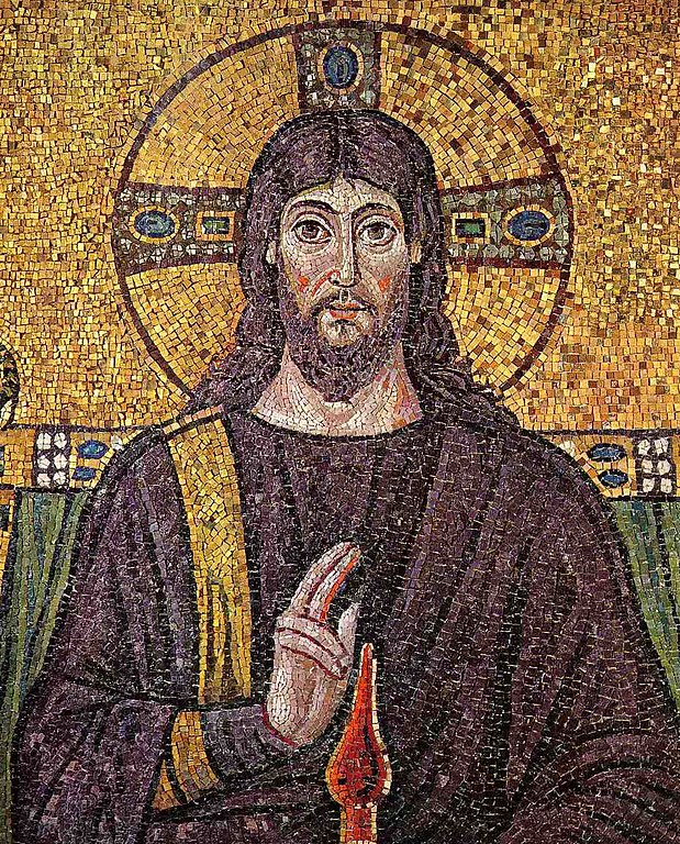 File Christus Ravenna Mosaic Jpg Wikimedia Commons