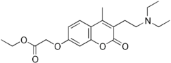 Structural formula of carbocromene