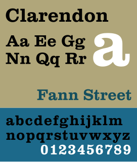 Clarendon (typeface) typeface