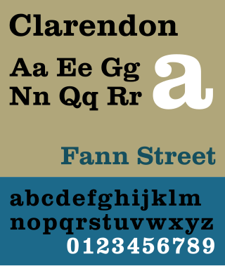 <span class="mw-page-title-main">Clarendon (typeface)</span> Slab serif typeface