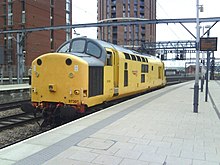 Locomotivă clasa 97 - 3 la capătul vestic al stației Leeds - geograph.org.uk - 1943149.jpg