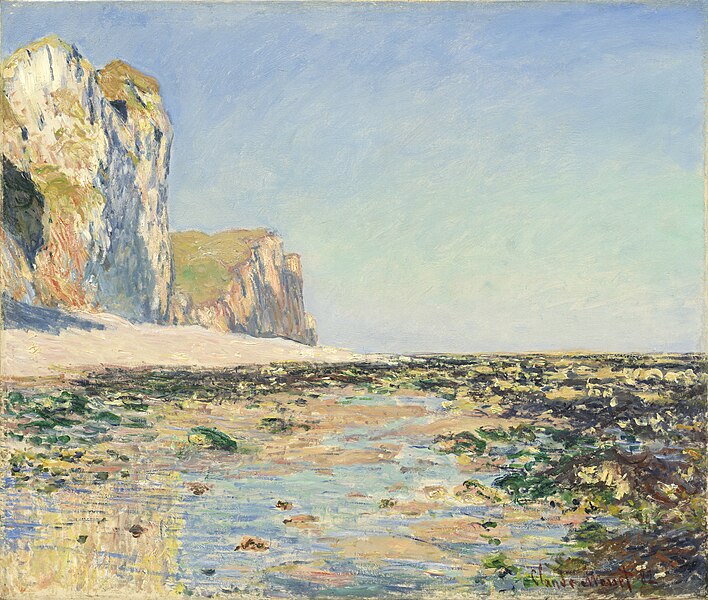 File:Claude Monet - Bord de mer et falaises de Pourville le matin (1882).jpg