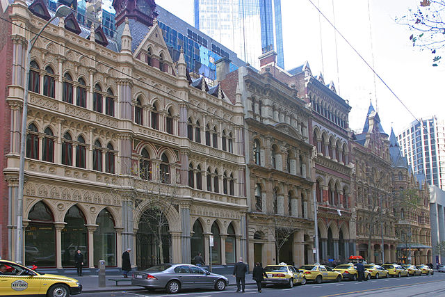 Collins Street after the rain  Street, Melbourne australia, Melbourne