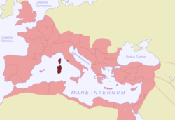 Provinca Korzika in Sardinija v Rimskem cesarstvu okoli leta 120 n. št.