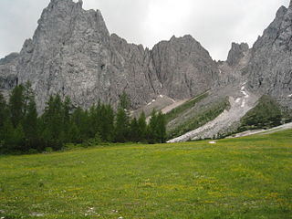 Creta Forata Mountain in Italy