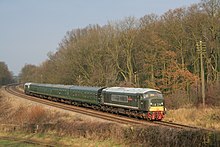 D123 (45 125) der Nottingham Heritage Railway ist im Januar 2009 mit einem Sonderzug unterwegs