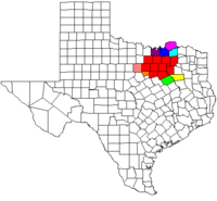 Map of Dallas Fort Worth Metroplex