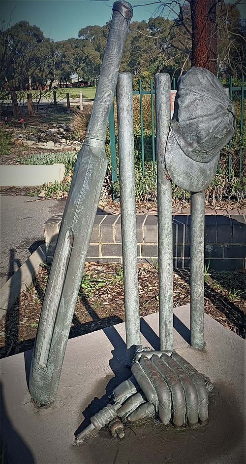 David Hookes monument in Torrensville near Thebarton Oval