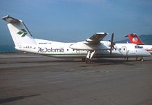 De Havilland DHC-8-300 der Air Dolomiti im Jahr 1993