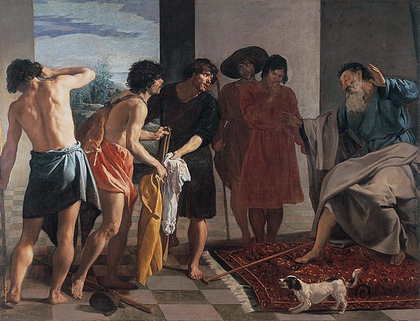 Joseph's Bloody Coat Brought to Jacob by Diego Velázquez, 1630