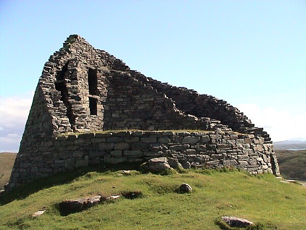 Dun Carloway, a ruinous Iron Age broch.