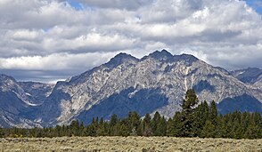 Links der Snowshoe Canyon, rechts der Eagles Rest Peak