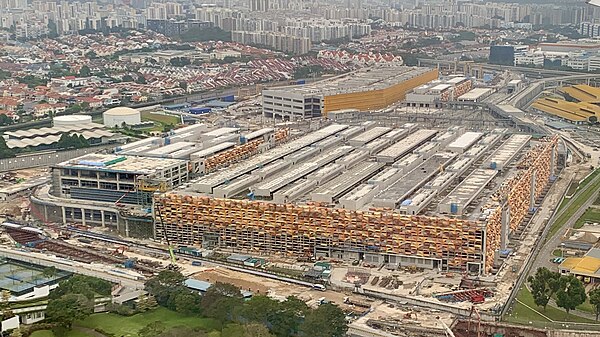 Construction site of the East Coast Integrated Depot in January 2024