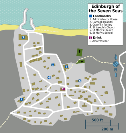 Edinburgh of the Seven Seas map