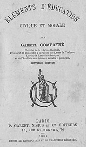 Éléments d'éducation morale et civique, de Gabriel Compayré.