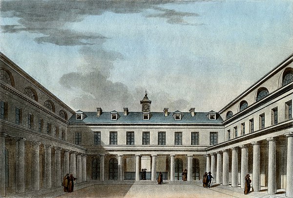 1808 engraving of the Lycée's entrance