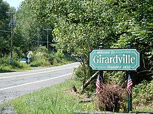 Road to Girardville. Entrance to Girardville, Schuylkill Co PA.JPG