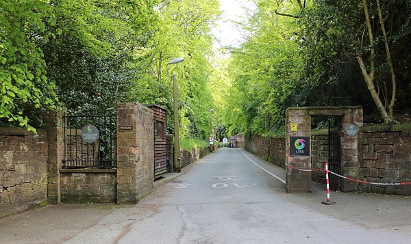 Entrance to Lime Pictures, Childwall, Liverpool