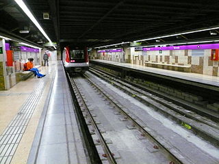 <span class="mw-page-title-main">Verneda (Barcelona Metro)</span> Metro station in Barcelona, Spain