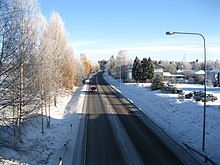 Highway 5 (E63) in Kajaani