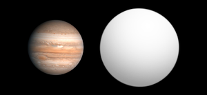 木星との大きさの比較