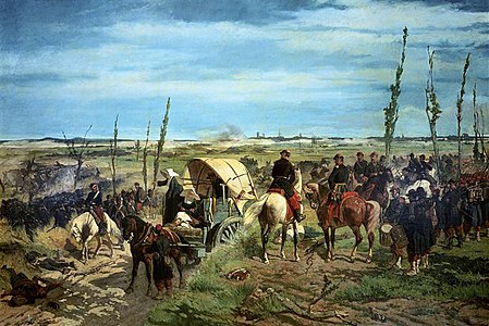 33 Italian troops after the Battle of Magenta label QS:Lit,"Truppe italiane dopo la battaglia di Magenta" label QS:Len,"Italian troops after the Battle of Magenta" 1861