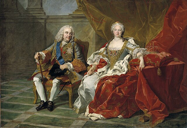 Philip V and Elisabeth in 1739