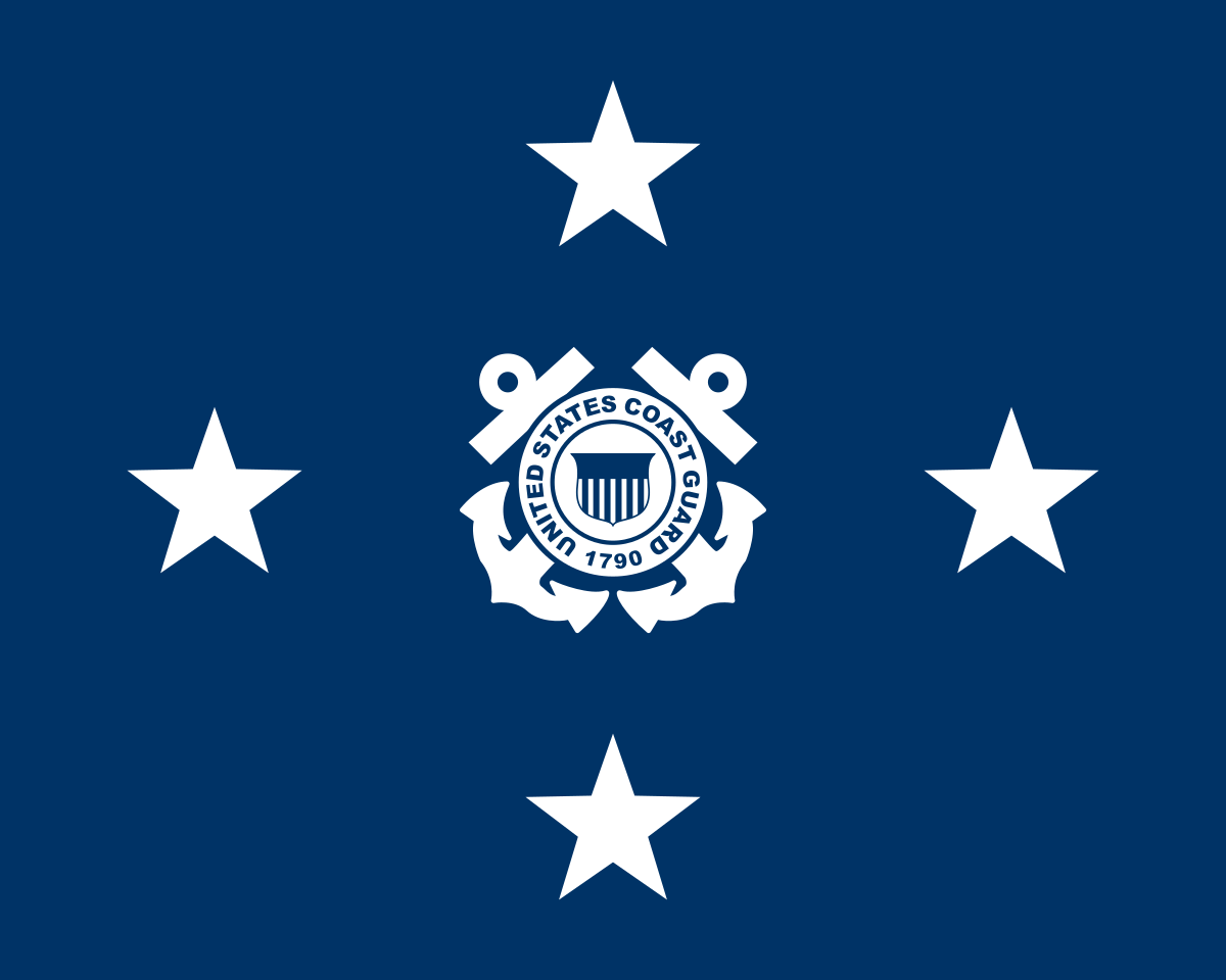 US Coast Guard Vice Commandant Vehicle Flag 12" x 15 8345-01-087-4597