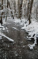 Frozen stream Enäjärvi, Pori.JPG