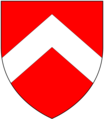 Arms of Fulford: Gules, a chevron argent