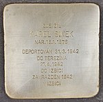 Pierre commémorative pour Karel Sinek (Brno) .jpg