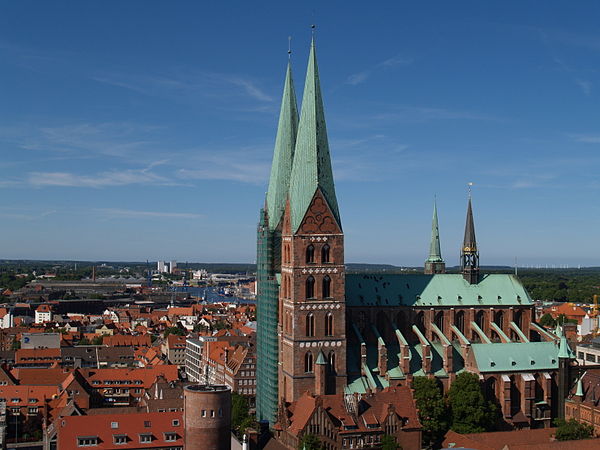 St Mary's Church, Lübeck, from the south