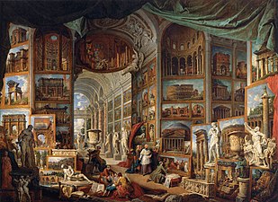 Gallery of Views of Ancient Rome (1758), oil on canvas, 203 x 300 cm., Louvre
