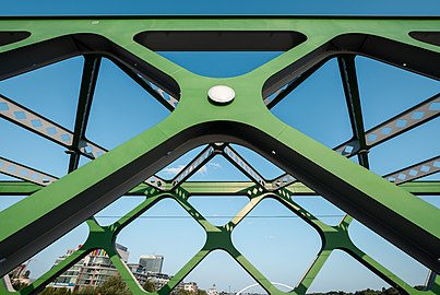 Girders of the Starý most (Old Bridge) (Bratislava, Slovakia)