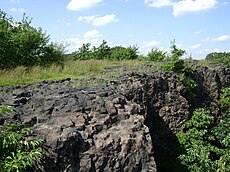 Basalt cliffs on the southern ridge GoffleHill BasaltCliffs.jpg