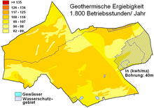 Geothermische Karte von Hövelhof