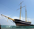 箱館湊の警備体制強化のため1855年に建造された箱館丸（復元船）（2012年7月）
