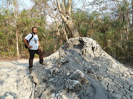 Diglipur mud volcano on North Andaman Island, India
