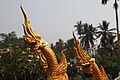 English: Parade carriage outside the temple Haw Pha Bang in the grounds of the palace in Luang Prabang, Laos. Detail