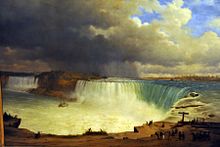 Table Rock, Niagara, 1850