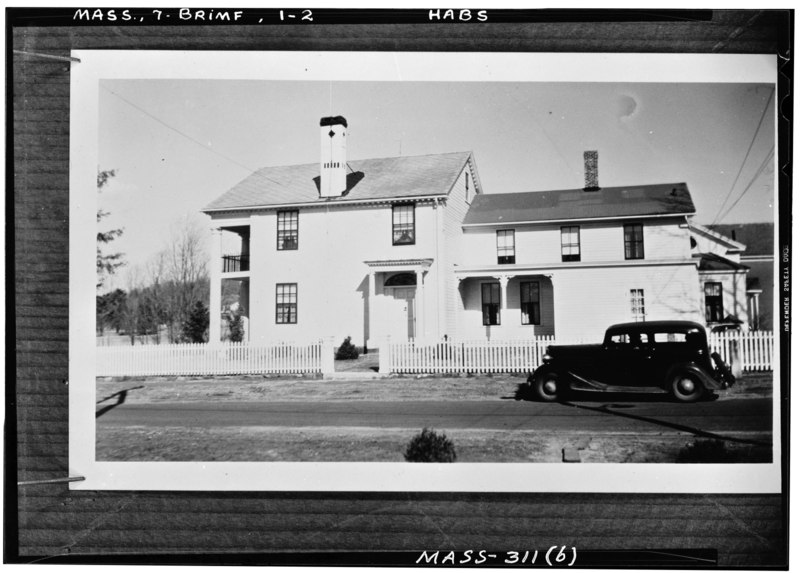 File:Historic American Buildings Survey Max R. Nippell, Photographer (Copied by Frank O. Branzetti) (b) EXT.-WEST ELEVATION, LOOKING EAST - Chamberlain House, Brimfield, Hampden HABS MASS,7-BRIMF,1-2.tif