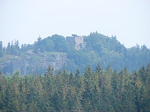 View of the mountain from the Hohe Stein