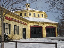 Holyoke Merry-Go-Round in winter Holyoke, Massachusetts (6748229925).jpg