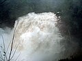 From the front of Rainbow Falls, Horsepasture River, North Carolina during the floods of 2004 (remnants of hurricane Frances).